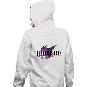 Secret_Shirts Zippered Hoodies, Unisex / Small / White A Terrible Fate