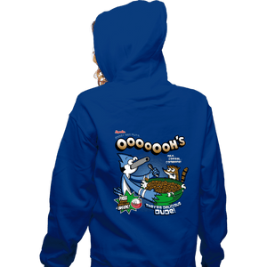 Shirts Zippered Hoodies, Unisex / Small / Royal Blue Regular Cereal
