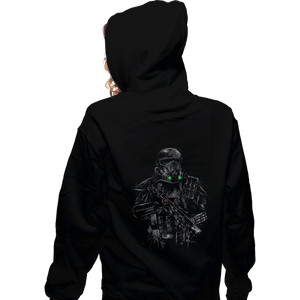 Shirts Zippered Hoodies, Unisex / Small / Black Death Trooper
