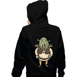 Daily_Deal_Shirts Zippered Hoodies, Unisex / Small / Black Ogre Cthulhu