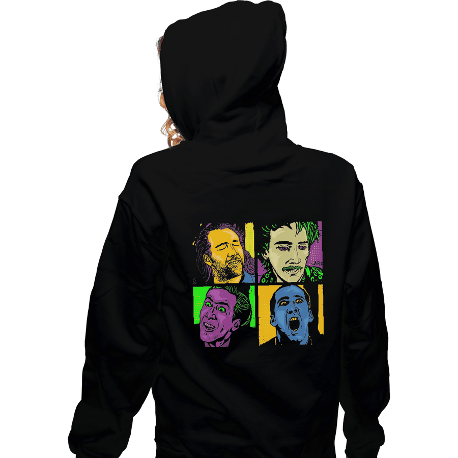 Shirts Pullover Hoodies, Unisex / Small / Black Pop Cage