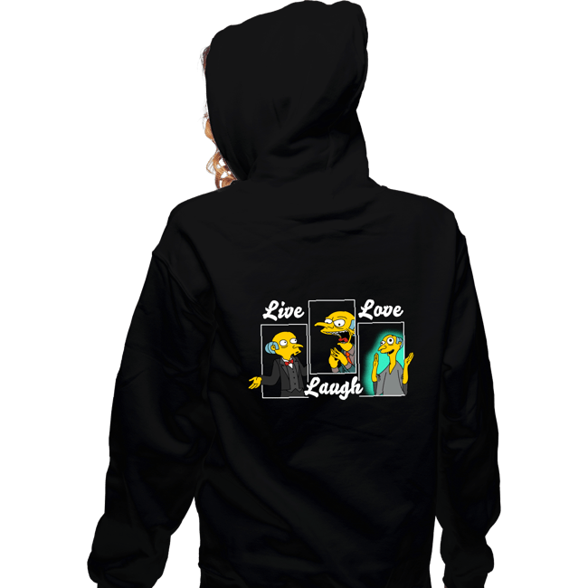 Daily_Deal_Shirts Zippered Hoodies, Unisex / Small / Black Live, Laugh, I Bring You Love