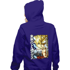 Daily_Deal_Shirts Zippered Hoodies, Unisex / Small / Violet Mirai Trunks