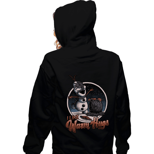Daily_Deal_Shirts Zippered Hoodies, Unisex / Small / Black Alien Hugs
