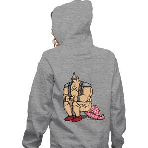 Secret_Shirts Zippered Hoodies, Unisex / Small / Sports Grey Suprise Villain