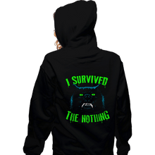 Load image into Gallery viewer, Secret_Shirts Zippered Hoodies, Unisex / Small / Black Survive The Nothing
