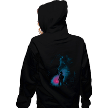 Load image into Gallery viewer, Daily_Deal_Shirts Zippered Hoodies, Unisex / Small / Black Attack On T-Rex
