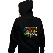 Load image into Gallery viewer, Secret_Shirts Zippered Hoodies, Unisex / Small / Black The Spider Yaga

