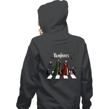 Load image into Gallery viewer, Daily_Deal_Shirts Zippered Hoodies, Unisex / Small / Dark Heather The Vampires Road
