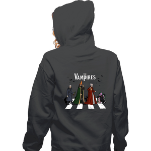 Daily_Deal_Shirts Zippered Hoodies, Unisex / Small / Dark Heather The Vampires Road