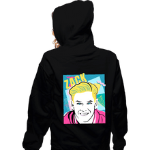 Load image into Gallery viewer, Shirts Zippered Hoodies, Unisex / Small / Black 80s Zack
