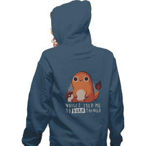Shirts Zippered Hoodies, Unisex / Small / Indigo Blue Firestarter