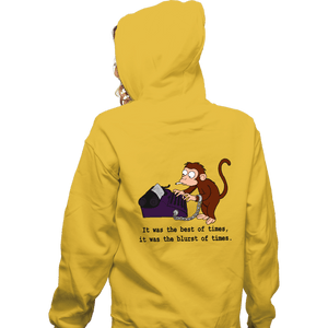 Secret_Shirts Zippered Hoodies, Unisex / Small / White Blurst Of Times