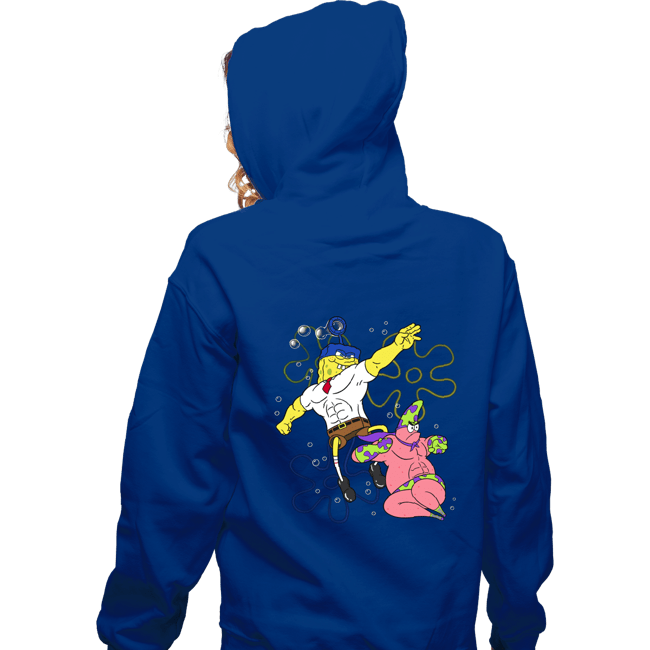 Daily_Deal_Shirts Zippered Hoodies, Unisex / Small / Royal Blue Sponge Knight Returns