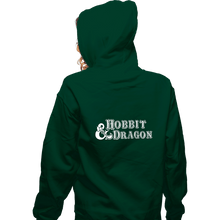 Load image into Gallery viewer, Secret_Shirts Zippered Hoodies, Unisex / Small / Irish Green Hobbit And Dragon
