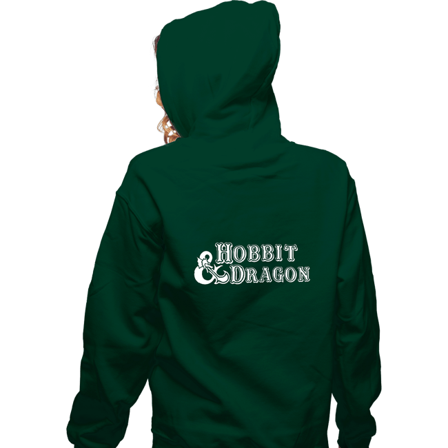 Secret_Shirts Zippered Hoodies, Unisex / Small / Irish Green Hobbit And Dragon