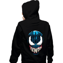 Load image into Gallery viewer, Shirts Zippered Hoodies, Unisex / Small / Black Venomous Typography
