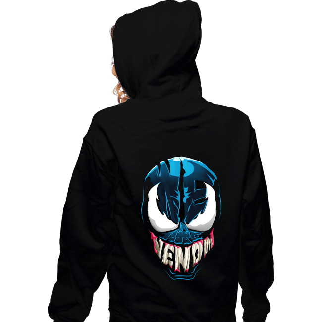 Shirts Zippered Hoodies, Unisex / Small / Black Venomous Typography