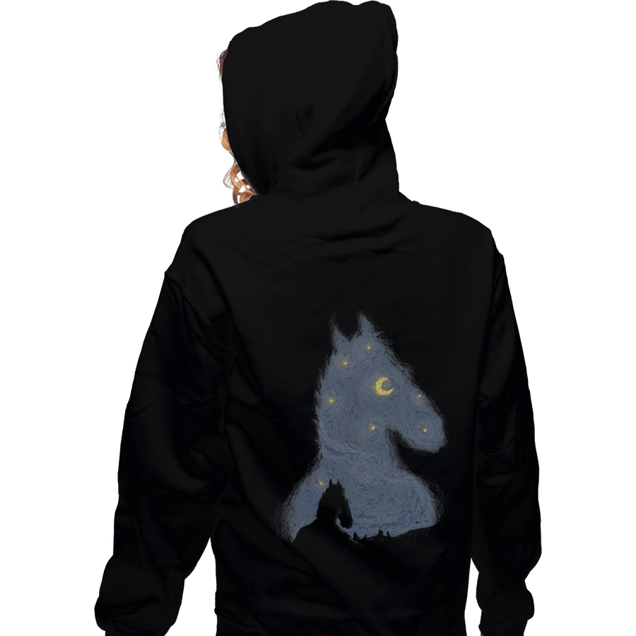 Shirts Zippered Hoodies, Unisex / Small / Black Hollywoo Starry Night