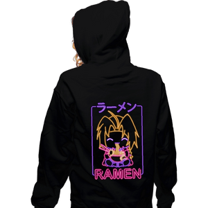 Daily_Deal_Shirts Zippered Hoodies, Unisex / Small / Black Neon Alchemist