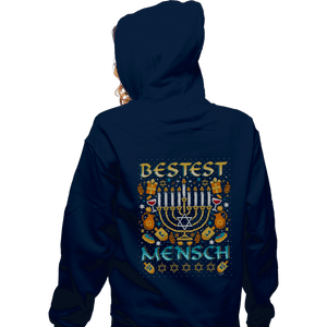 Shirts Zippered Hoodies, Unisex / Small / Navy Bestest Mensch