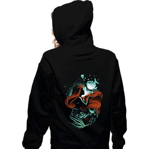 Daily_Deal_Shirts Zippered Hoodies, Unisex / Small / Black Song Of The Mermaid