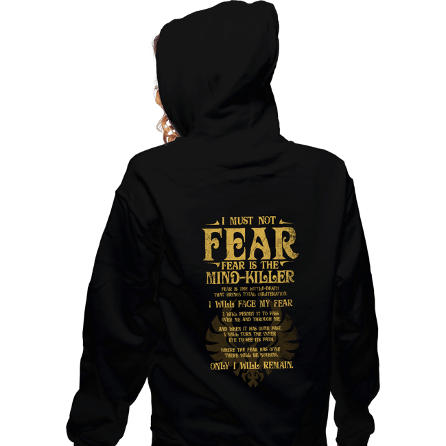 Daily_Deal_Shirts Zippered Hoodies, Unisex / Small / Black Fear Is The Mind-Killer