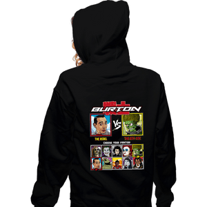 Daily_Deal_Shirts Zippered Hoodies, Unisex / Small / Black Burton Fighter