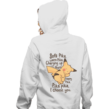 Load image into Gallery viewer, Shirts Zippered Hoodies, Unisex / Small / White Soft Pika
