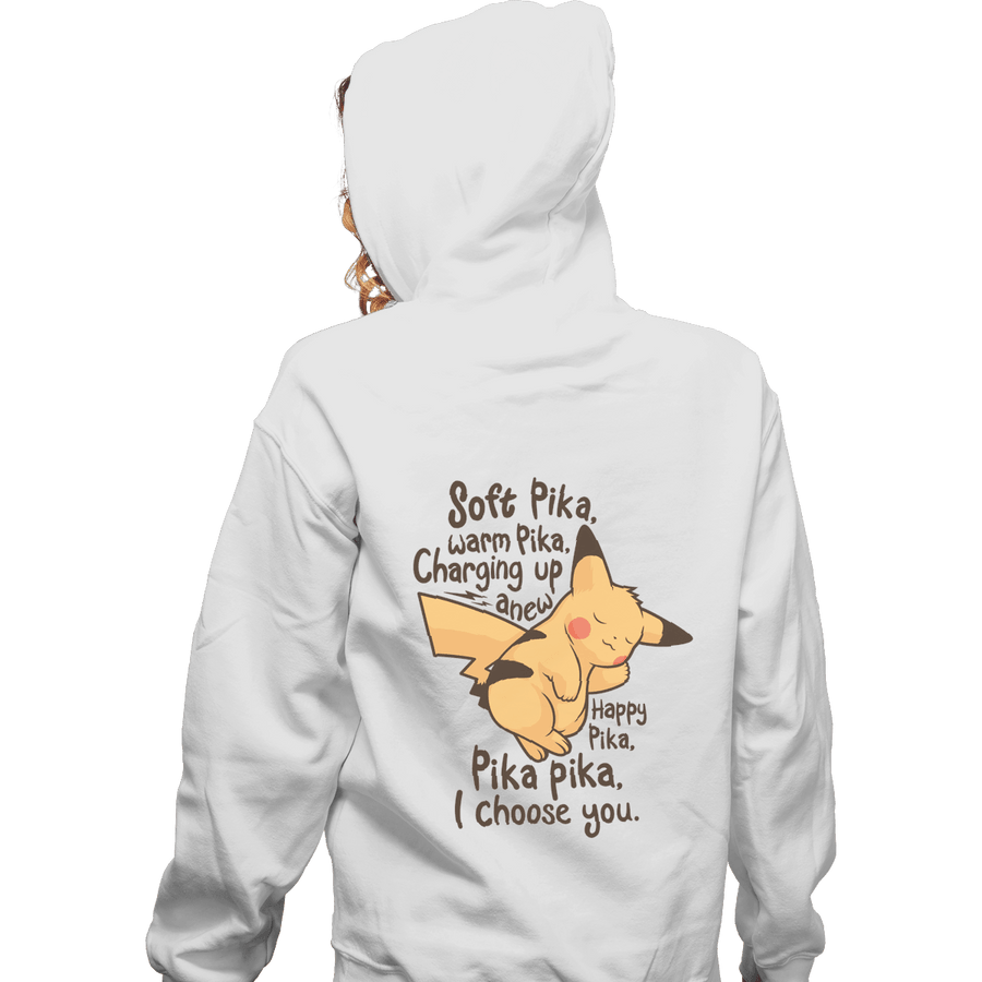 Shirts Zippered Hoodies, Unisex / Small / White Soft Pika