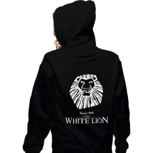 Load image into Gallery viewer, Shirts Zippered Hoodies, Unisex / Small / Black White Lion
