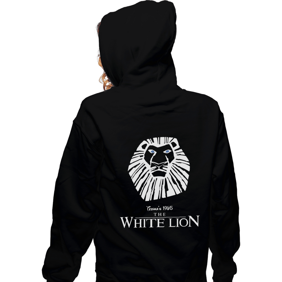 Shirts Zippered Hoodies, Unisex / Small / Black White Lion