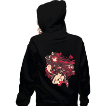 Load image into Gallery viewer, Daily_Deal_Shirts Zippered Hoodies, Unisex / Small / Black Fragrance In Thaw Hu Tao
