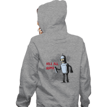 Load image into Gallery viewer, Shirts Zippered Hoodies, Unisex / Small / Sports Grey Kill All Humans
