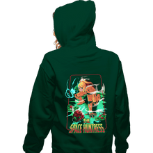 Load image into Gallery viewer, Shirts Zippered Hoodies, Unisex / Small / Irish Green The Space Huntress

