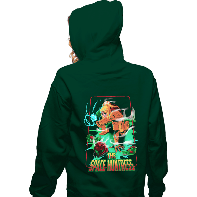 Shirts Zippered Hoodies, Unisex / Small / Irish Green The Space Huntress
