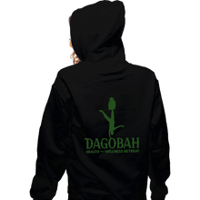 Load image into Gallery viewer, Daily_Deal_Shirts Zippered Hoodies, Unisex / Small / Black Dagobah Health And Wellness Retreat
