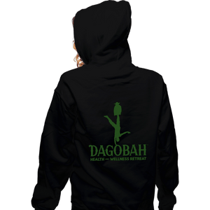 Daily_Deal_Shirts Zippered Hoodies, Unisex / Small / Black Dagobah Health And Wellness Retreat