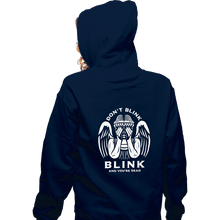 Load image into Gallery viewer, Secret_Shirts Zippered Hoodies, Unisex / Small / Navy Don&#39;t Blink, Blink And You&#39;re...
