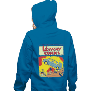 Shirts Zippered Hoodies, Unisex / Small / Royal Blue Brock Action Comics