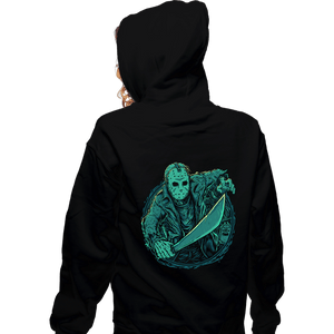 Daily_Deal_Shirts Zippered Hoodies, Unisex / Small / Black The Crystal Lake Slasher