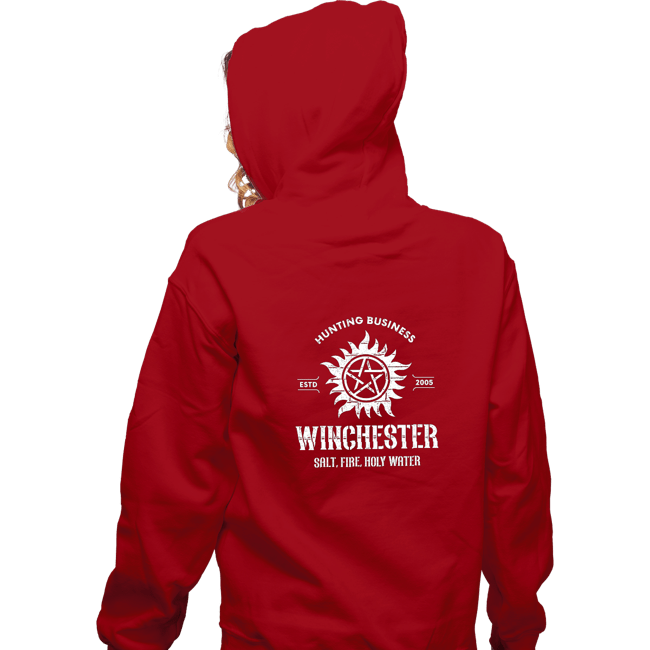 Shirts Zippered Hoodies, Unisex / Small / Red Winchester Hunting Business
