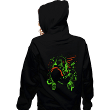 Load image into Gallery viewer, Daily_Deal_Shirts Zippered Hoodies, Unisex / Small / Black Black Dog

