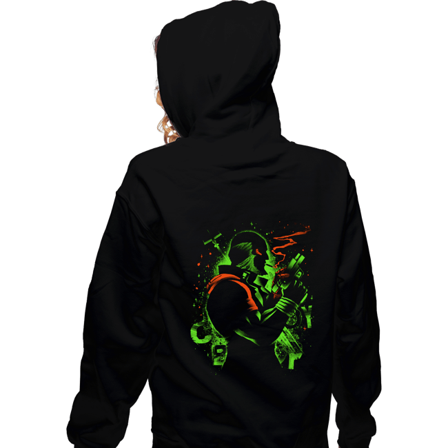 Daily_Deal_Shirts Zippered Hoodies, Unisex / Small / Black Black Dog