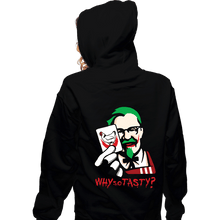 Load image into Gallery viewer, Daily_Deal_Shirts Zippered Hoodies, Unisex / Small / Black Why So Tasty?
