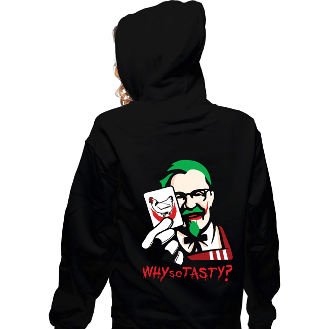 Daily_Deal_Shirts Zippered Hoodies, Unisex / Small / Black Why So Tasty?