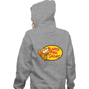 Daily_Deal_Shirts Zippered Hoodies, Unisex / Small / Sports Grey Blinky Pro Shops