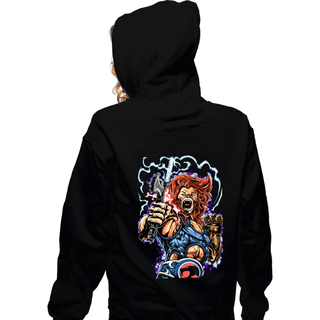 Secret_Shirts Zippered Hoodies, Unisex / Small / Black Lion-O