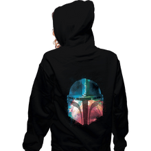 Load image into Gallery viewer, Daily_Deal_Shirts Zippered Hoodies, Unisex / Small / Black Galactic Mandalorian
