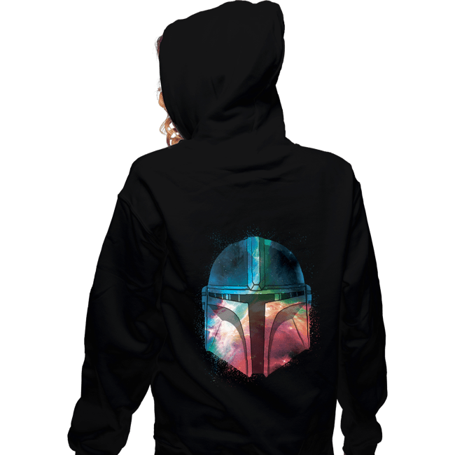 Daily_Deal_Shirts Zippered Hoodies, Unisex / Small / Black Galactic Mandalorian